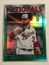 2021 Topps Ben Baller Chrome 1986 Green Refractor /99 Jon Lester 23