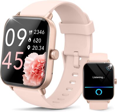 Smart Watches for Men/Women, 1.8'' Alexa Built-in Smartwatch with Bluetooth Call,