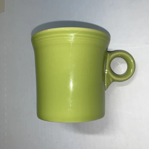 Fiesta Ware Coffee Mug Lime Green Light Lemongrass Ring Tom & Jerry Ring Handle