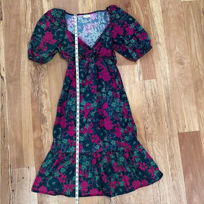 sachin and babi light blue dress Farm Rio Floral Glam Scarf Mini Dress main image 1