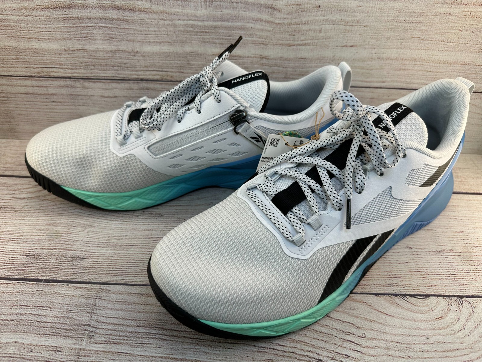 SAOLA Scarpe da corsa Reebok Nanoflex Parafit TR da uomo taglia 10 grigio freddo nero core