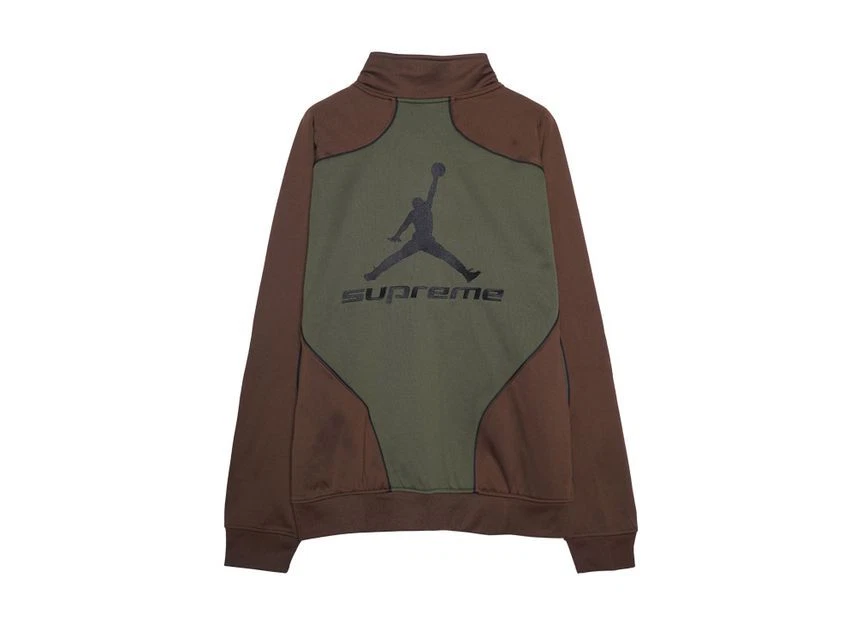 Veste de survêtement Supreme Jordan Tricot marron