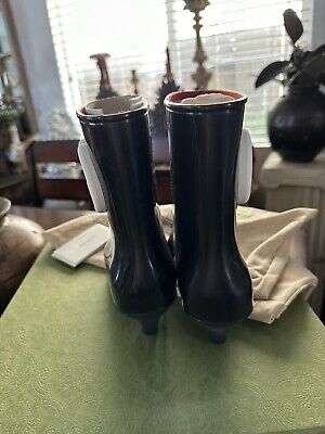 New Authentic Gucci Interlocking GG Logo Rubber Boots Size New Authentic Gucci Interlocking GG Logo Rubber Boots Size