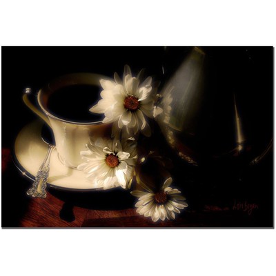 More Coffee Anyone Canvas Art by Lois Bryan, 22 by 32-Inch