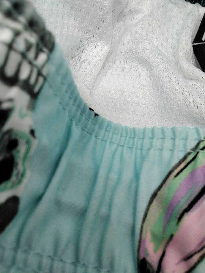 Hurley Printed Board Swim Shorts 7.5" Inseam Boy's Waist Ice Blue - Image 3 of 3