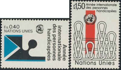 VAR3/S Naciones Unidas  Ginebra  Nº 97/98   1981  Año inter. de los discapacit