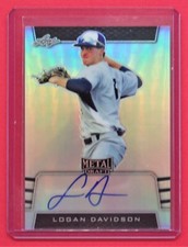 2019 Leaf Metal Draft  Logan Davidson 13/50 Authentic Autograph #BALD1