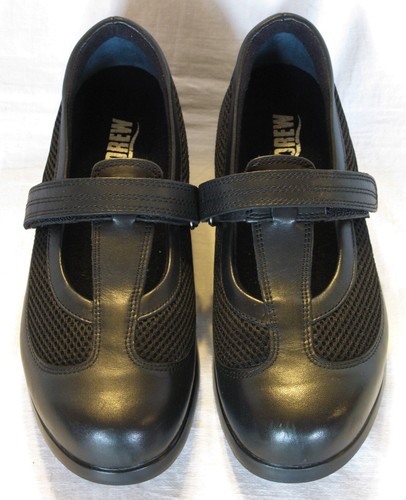 Drew Desiree Mary Jane Black Leather Casual Shoes Women Sz 9 W - Picture 4 of 12