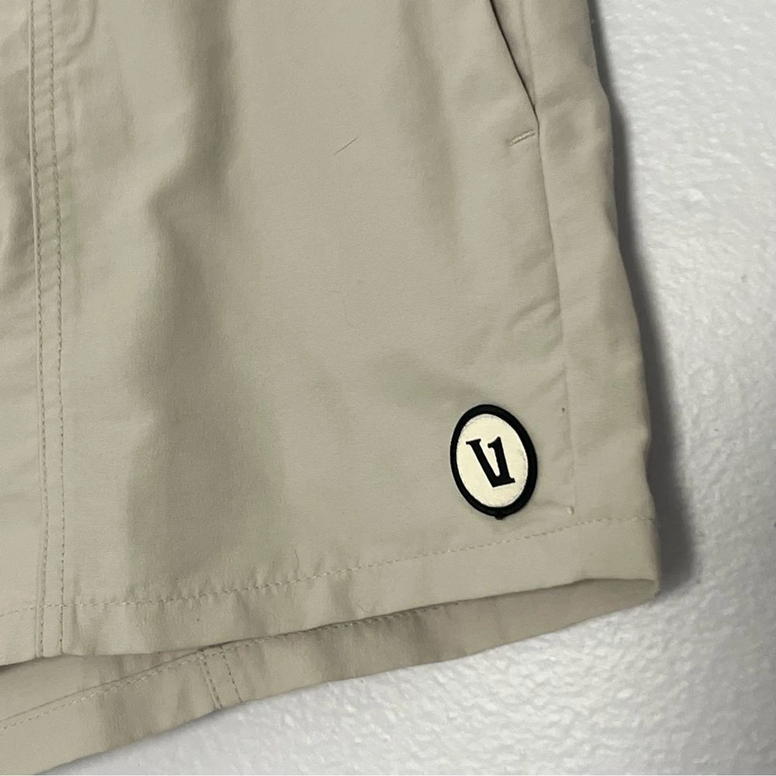 vuori suede sunwashed shorts