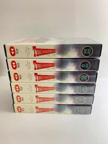 VTG Thunderbirds The Collector’s Edition VHS Lot - 6 VHS and Cases - RARE VHS