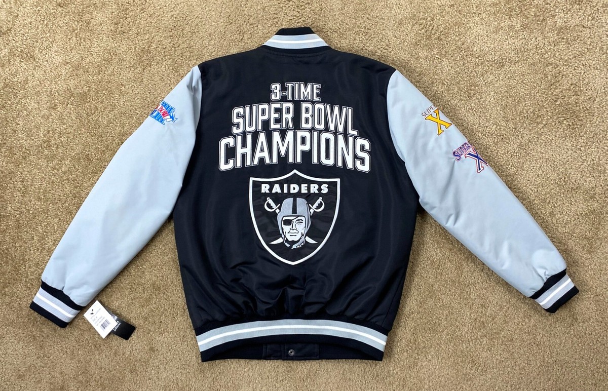 OAKLAND/VEGAS RAIDERS 3 TIME SUPER BOWL CHAMPIONS Polyester OAKLAND/VEGAS RAIDERS 3 TIME SUPER BOWL CHAMPIONS Polyester