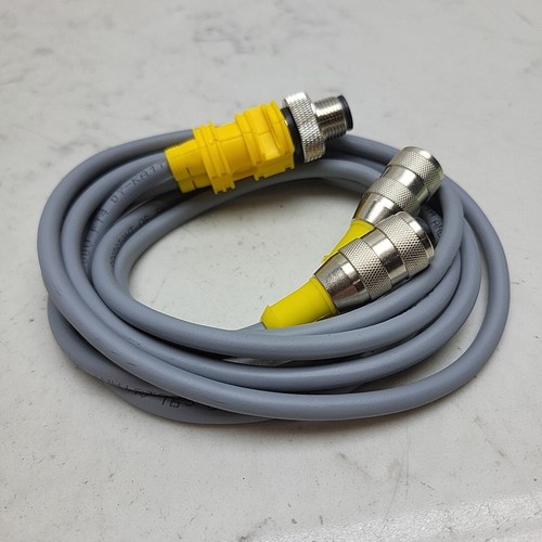 Turck VBRS 4.4-2RK 4T-1/1 Two Branch Daisy Chain Cordset M12 M to M12 1m New - Picture 7 of 10