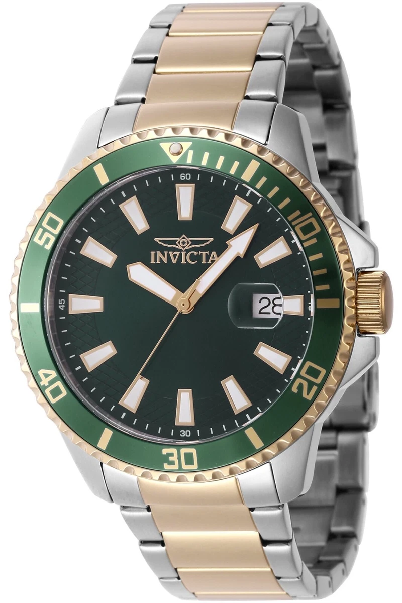 Invicta Pro Diver Orologio Uomo 44708 - Quarzo, Cassa 43mm Acciaio, Quadrante Nero, Impermeabile 10 Bar
