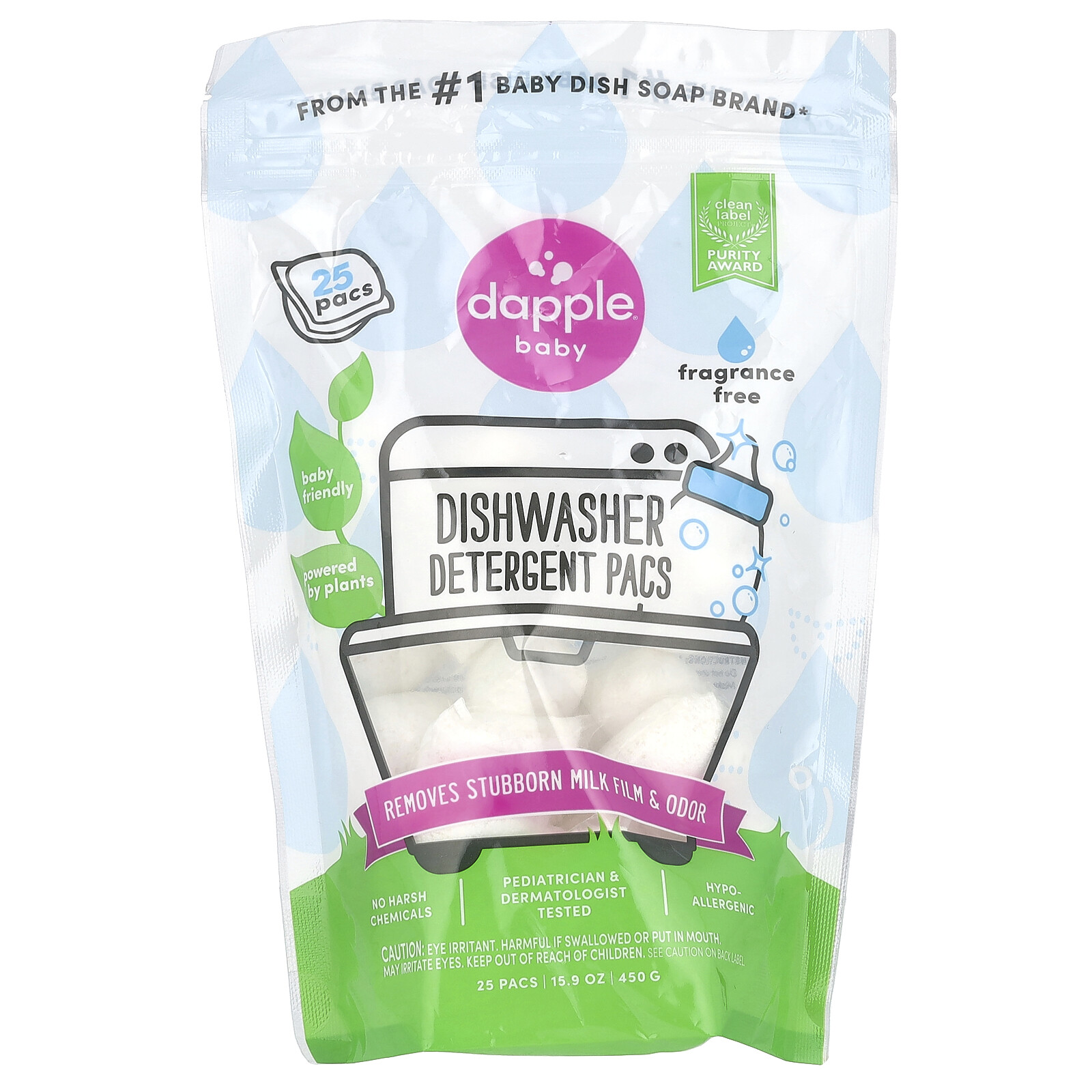 Моющее средство для посудомоечной машины без отдушек 25 упаковок 159 унции 450 г 3090₽