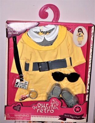 Our generation retro deluxe outfit Secret Agent style - Fit Most 18'' Dolls