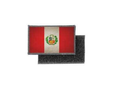 Flag patch printed badge country vintage peru 3665984018693 | eBay