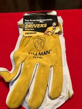 Tillman 1414L Top Grain/Split Cowhide Drivers Gloves Sz L