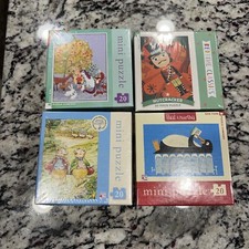 New York Puzzle Co 20 piezas Mini Puzzle Lote de 4 Unicornio, Conejo, Cascanueces +1