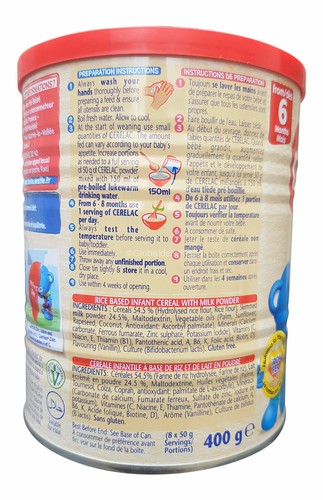 Miel y trigo Nestlé Cerelac, arroz bebé, fruta mixta cereal infantil con leche - Imagen 5 de 18