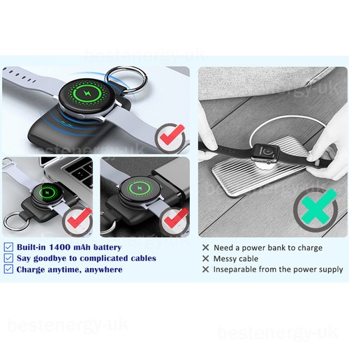 Portable USB-C Type C Wireless Charger for Samsung Watch 6/6 Classic/5/5 Pro/4 - Picture 13 of 13