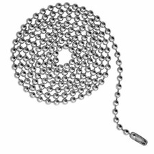 3 Feet Length + 2 Clasps NPS Ball Chain ~ Lamp Ceiling Light Fan Pulls~ 3.2mm #6