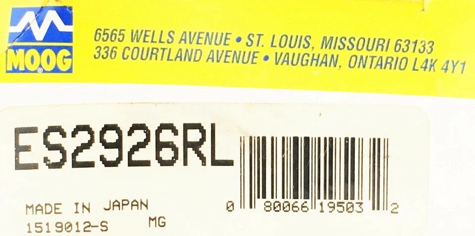 Extremo de varilla de amarre de dirección Moog ES2926RL NOS Foto 3 de 3