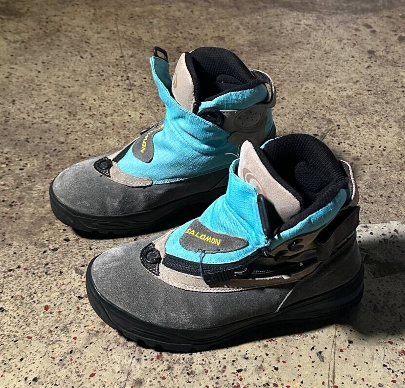 Raro telo con cerniera SALOMON Adventure 7 Gen 2 vintage 2004 misura 37 5 US 5