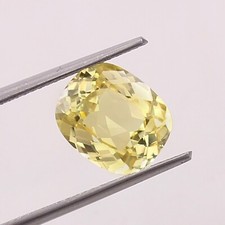 AAA Natural Ravishing Ceylon Yellow Sapphire Cushion Loose Gemstone Cut 11x9MM