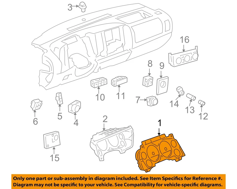 Used Speedometer Gauge fits: 2012 Gmc Sierra 1500 pickup new style smooth door s - Imagem 3 de 4