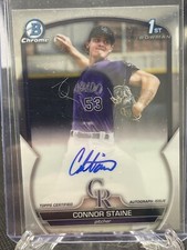 bowman chrome 1st Connor Staine Auto Colorado #cPA-CSE
