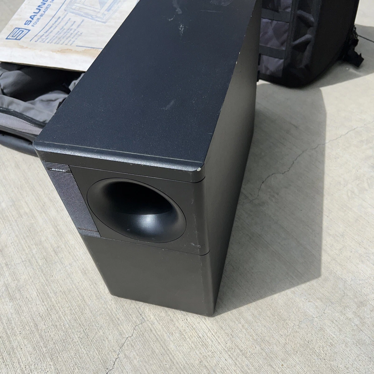 Bose Acoustimass 15 series 1 Black Subwoofer Missing One Rubber Feet