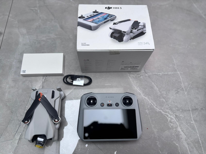 DJI Mini 3 Camera Drone with RC Remote - Opened Never Used