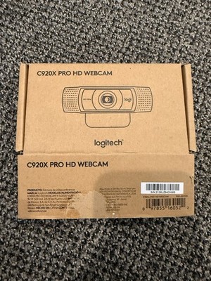 Logitech C920X PRO HD USB Webcam Black 1080p High Definition Clip-On