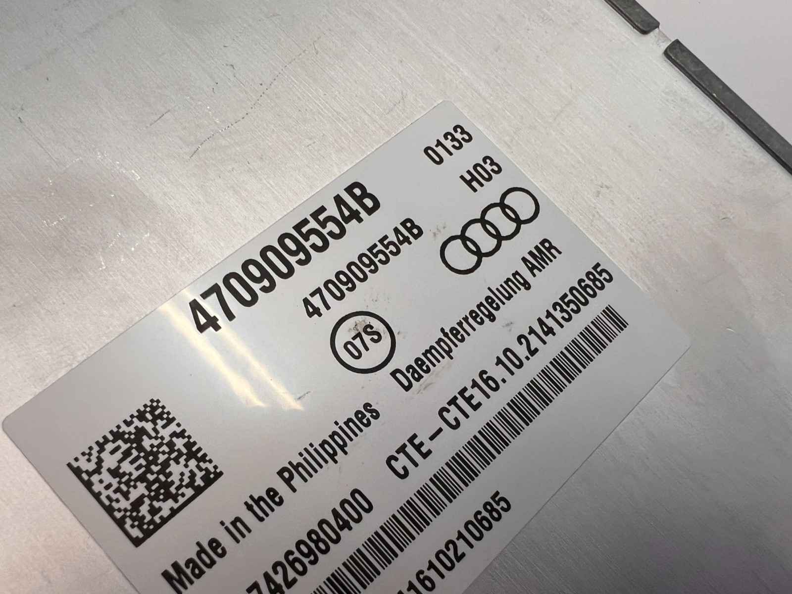 LAMBORGHINI AVENTADOR LP740 LP770 REGULATED DAMPING MODULE UNIT OEM 470909554B