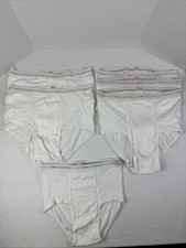 Vintage Lot Of 6 Hanes Briefs Tighty Whities Size 38 5 Pair 1 Pair 36 80  s USA