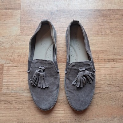 The Flexx Womens Brown Suede Slip On Shoes Woth Tassels Size 9