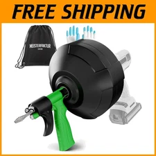 50ft Auto Feed Drain Snake - Sink & Drain Unblocker