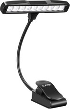 Music Stand Light Clip-On Piano Lamp Rechargeable Book Light 10 LED Adjustable