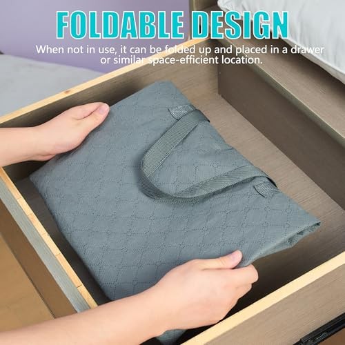 Bolsas de almacenamiento extra grandes 105L para mantas, edredones King, paquete de 3 grises - Imagen 7 de 7