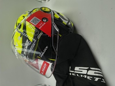 LS2 Jet-Motorradhelm FUNNY II GLUP - Gloss H-V Yellow - Gr. M -- 9716/103