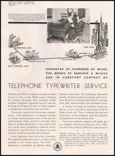 1931 Bell System Telephone Typewriters Photo Secretary Babcock & Wilcox Print Ad thumbnail