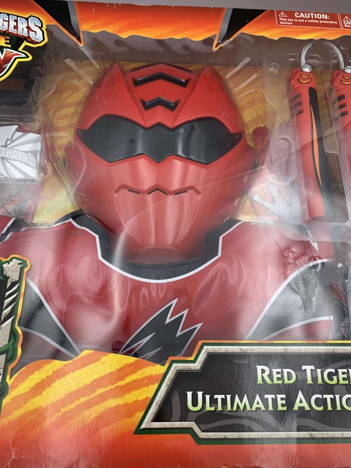 Rare Power Rangers Jungle Fury Red Tiger Ultimate Action Gear set Cosplay - Image 3 of 4