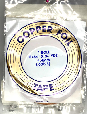 Tiffanytechnik    EDCO - Kupferfolie 11/64'' kupfer  4,4 mm  36 YDS  ca. 33 Meter