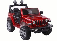 Jeep Kinder Elektroauto 4X4 Lack Eva Reifen Leder Sitz Fernbedienung Led MP3