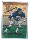 Goal Line Art Card - Roosevelt Brown - Gold Seal Autograph #/100