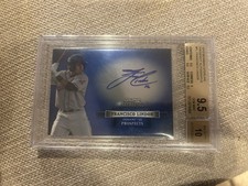 2012 Bowman Sterling Prospect Autographs Francisco Lindor Gem Mint BGS 9.5/10 