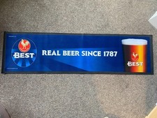 Courage Best Bar Runner Real Beer Since 1787 Rubber Beer Mat 90cm