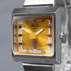 Vintage 1996 [N MINT] SEIKO Alba AKA V733-5A40 34mm Orange Day/Date QZ Men Watch