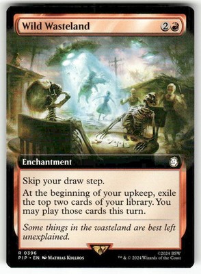 Wild Wasteland Extended Art 396 MTG PIP R NM Normal