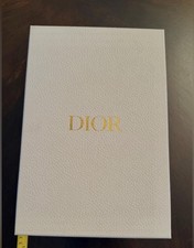 Dior White Solid Gift Box w/ Lid and Tissue Paper Rectangle Paper 13x8